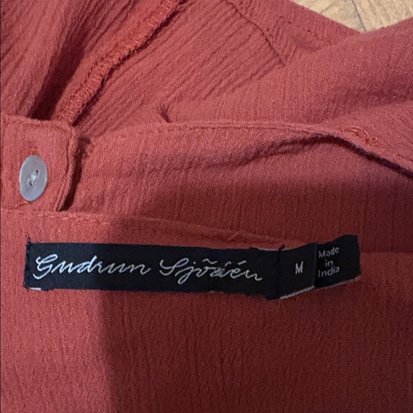 Gudrun Sjoden Rust Button-Down Dress with Pockets - Picture 12 of 12